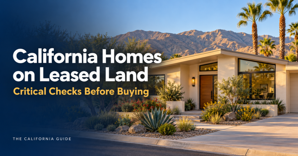 California homes on leased land