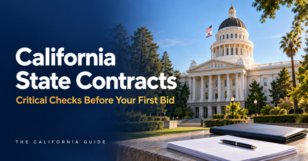 California State Contracts: Critical Checks Before Your First Bid